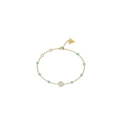 бижутерия,guess,jubb03074,natural,stones,bracelet,golden,(golden,turquoise)