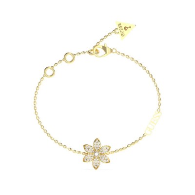 бижутерия,guess,jubb04144,white,lotus,bracelet,golden,gold,(golden)