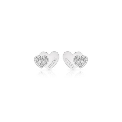 бижутерия,guess,jube02174,studs,party,earrings,clear,(silver)