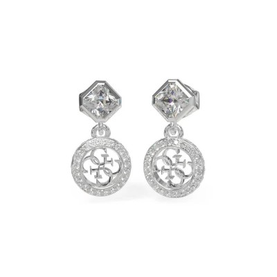 бижутерия,guess,jube04154,4g,crush,earrings,silver,(silver)
