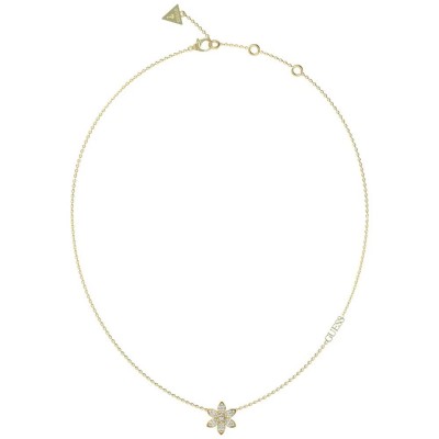 бижутерия,guess,jubn04146,white,lotus,necklace,golden,gold,(golden)