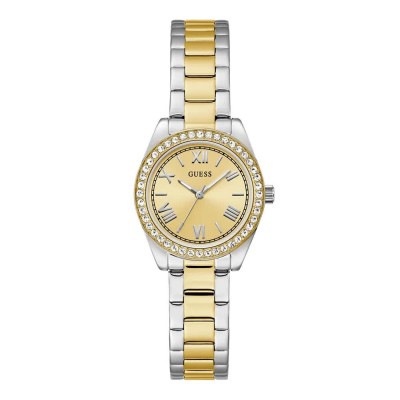 часовник,часовници,guess,mini,luna,woman,watch,golden,(gold,bicoloured)