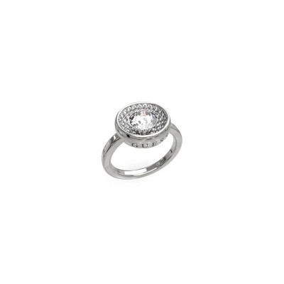 бижутерия,guess,unique,solitaire,ring,silver,(silver)