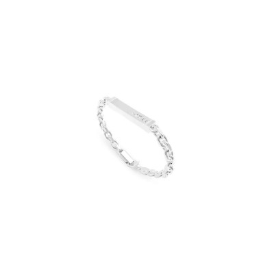 бижутерия,guess,x,plate,bracelet,silver