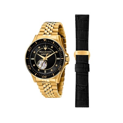 часовник,часовници,maserati,sfida,44,mm,automatic,watch,golden