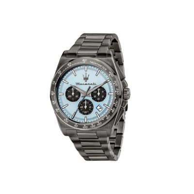 часовник,часовници,maserati,velocità,43,mm,watch,silver,blue,dial,gun