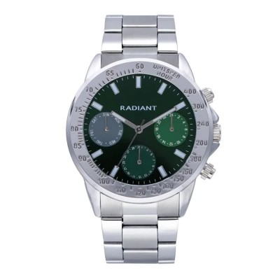 часовник,часовници,radiant,rope,45,mm,watch,silver,green,dial,(silver)