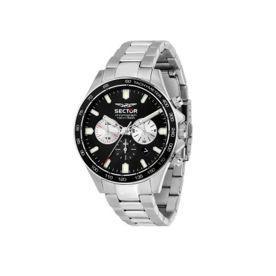часовник,часовници,sector,230,43,mm,br,chronograph,watch,silver,(silver,black,dial)
