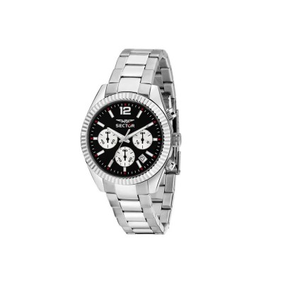 часовник,часовници,sector,240,39,mm,chronograph,watch,silver,(silver,black,dial)
