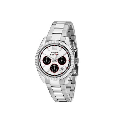 часовник,часовници,sector,240,39,mm,chronograph,watch,silver,(silver,white,dial)