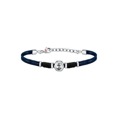 бижутерия,sector,marine,anchor,bracelet,silver,(blue)