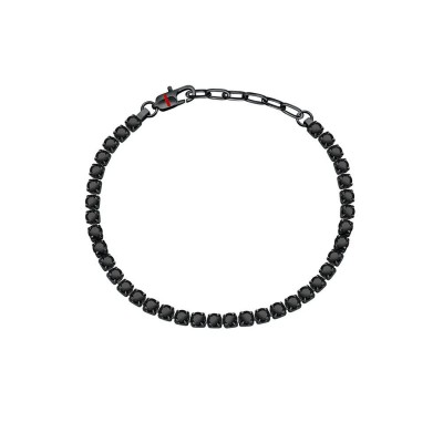 бижутерия,sector,tennis,sann42,bracelet,silver,(black,crystals)