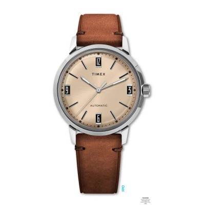 часовник,часовници,timex,marlin,watch,brown