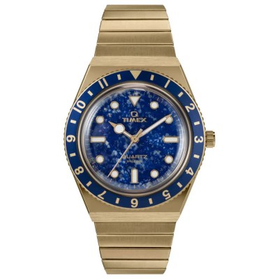 часовник,часовници,timex,q,watch,golden,blue,(golden)