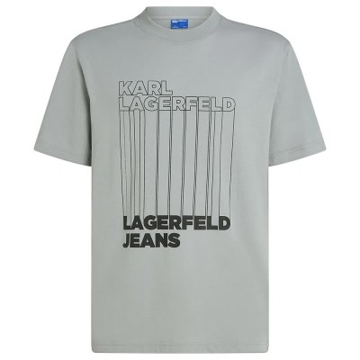 тениска,мъжки,тениски,karl,lagerfeld,reg,barcode,short,sleeve,t,shirt,monument,(grey)