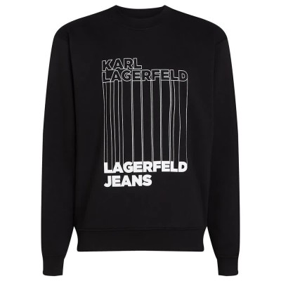 блуза,мъжки,пуловери,karl,lagerfeld,reg,barcode,sweatshirt,black