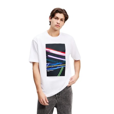 тениска,мъжки,тениски,karl,lagerfeld,relax,love,unlocked,short,sleeve,t,shirt,white