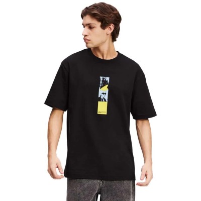 тениска,мъжки,тениски,karl,lagerfeld,relax,repeated,karl,short,sleeve,t,shirt,black