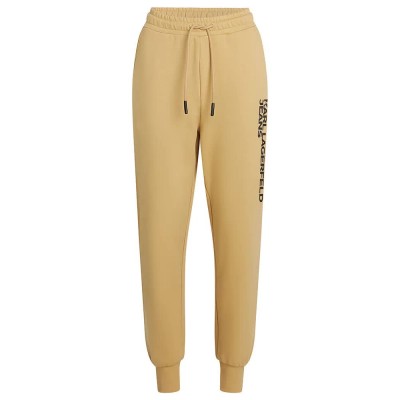 анцуг,дамски,панталони,karl,lagerfeld,text,logo,slim,fit,sweat,pants,croissant,(beige)