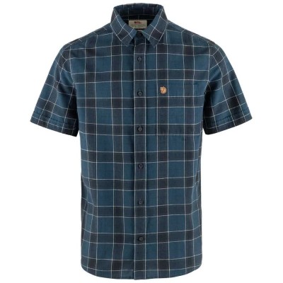 риза,с,къс,ръкав,мъжки,ризи,fjällräven,Övik,travel,short,sleeve,shirt,indigo,blue,dark,navy,(blue)