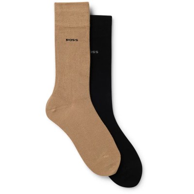чорапи,мъжки,чорапи,boss,bamboo,10270349,socks,2,pairs,medium,beige,(beige,black)
