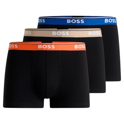 боксерки,мъжко,бельо,boss,power,10267409,boxers,3,units,black,orange,beige,blue,(black)