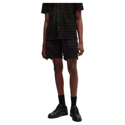 къси,панталони,мъжки,панталони,hugo,dutowel,10269685,01,sweat,shorts,black