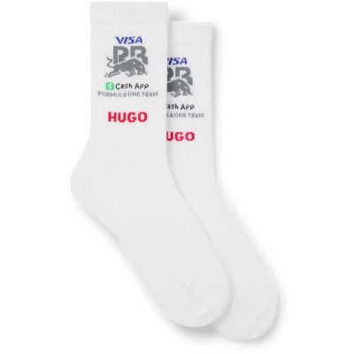 чорапи,мъжки,чорапи,hugo,rib,rb,10270672,socks,2,pairs,white,(white)
