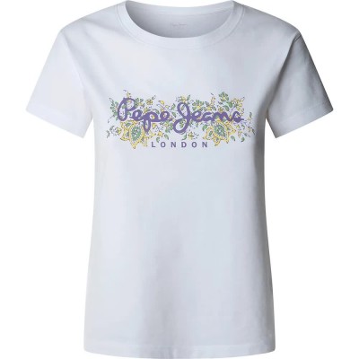 тениска,дамски,тениски,pepe,jeans,ava,short,sleeve,t,shirt,white,(white)