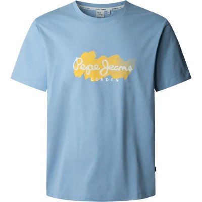 тениска,мъжки,тениски,pepe,jeans,milton,short,sleeve,t,shirt,soho,blue,(blue)
