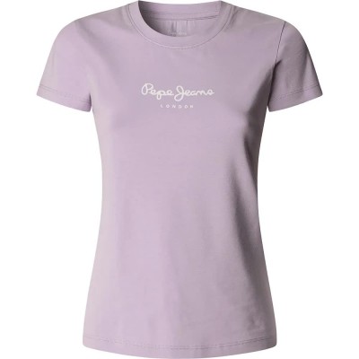 тениска,дамски,тениски,pepe,jeans,new,virginia,short,sleeve,t,shirt,purple,(lilac)