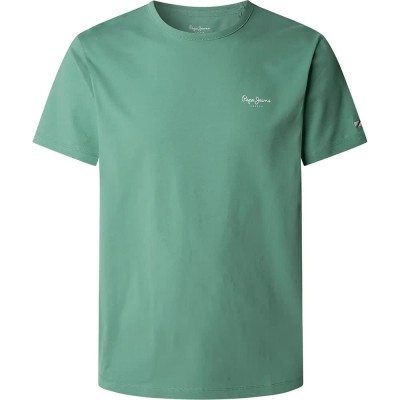 тениска,мъжки,тениски,pepe,jeans,original,basic,3n,short,sleeve,t,shirt,green,(sage,green)