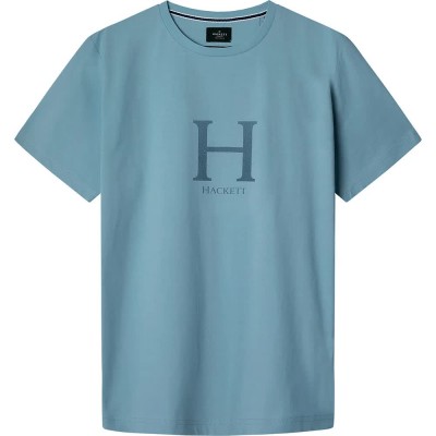 тениска,мъжки,тениски,hackett,heritage,short,sleeve,t,shirt,blue,(wave,blue)
