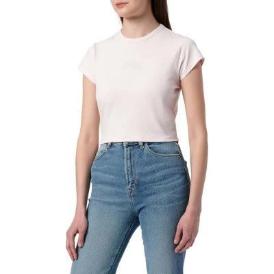 тениска,дамски,тениски,hugo,dome,01,blue,short,sleeve,t,shirt,pink