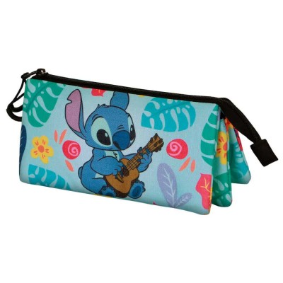 канцеларски,принадлежности,karactermania,disney,lilo,&,stitch,guitar,triple,pencil,case,green,(green)