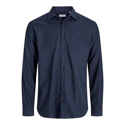 риза,с,дълъг,ръкав,детски,ризи,jack,&,jones,classic,melange,long,sleeve,shirt,navy,blazer,(blue)