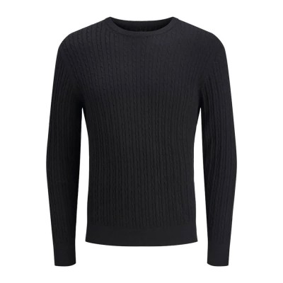 блуза,мъжки,пуловери,jack,&,jones,emil,sweater,black,(black)