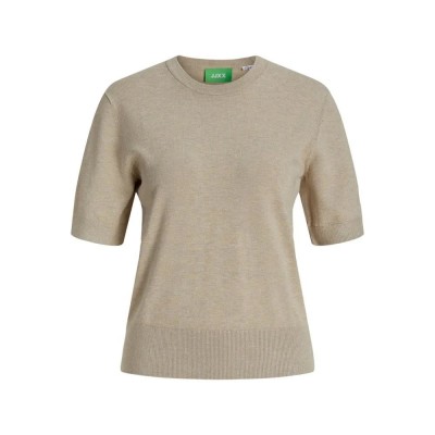тениска,дамски,тениски,jack,&,jones,layla,comfy,knit,jjxx,short,sleeve,t,shirt,feather,gray,(beige)