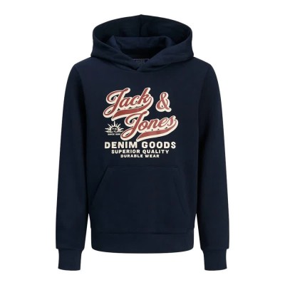 суичър,детски,блузи,jack,&,jones,logo,2,col,hoodie,sky,captain,(blue)