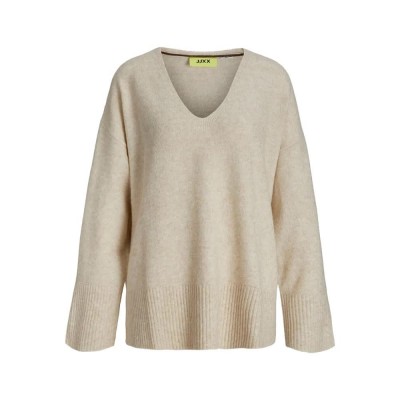 блуза,дамски,пуловери,дамски,плетени,дрехи,jack,&,jones,lucca,diverse,jjxx,v,neck,sweater,beige,(fog)