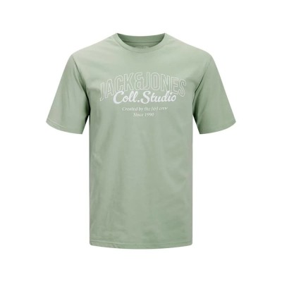 тениска,мъжки,тениски,jack,&,jones,makoto,short,sleeve,t,shirt,iceberg,green,big,print,(green)