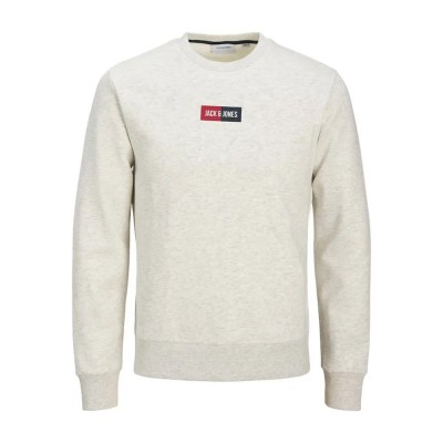 блуза,мъжки,пуловери,jack,&,jones,pan,sweatshirt,white,melange,(white)