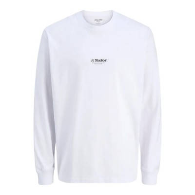 тениска,мъжки,тениски,jack,&,jones,soho,long,sleeve,t,shirt,white