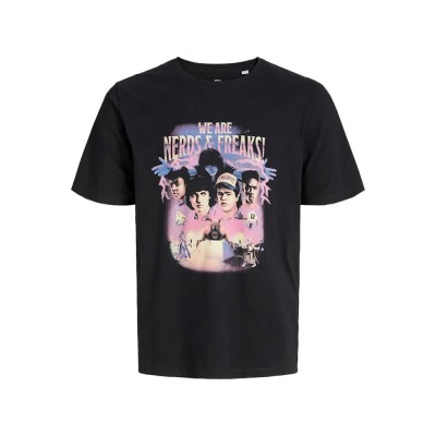 тениска,мъжки,тениски,jack,&,jones,stranger,short,sleeve,t,shirt,black,(black,nerds,&,freaks)
