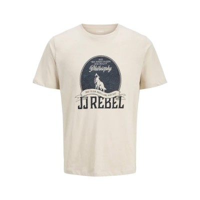 тениска,мъжки,тениски,jj,rebel,lasse,short,sleeve,t,shirt,moonbeam,(beige)