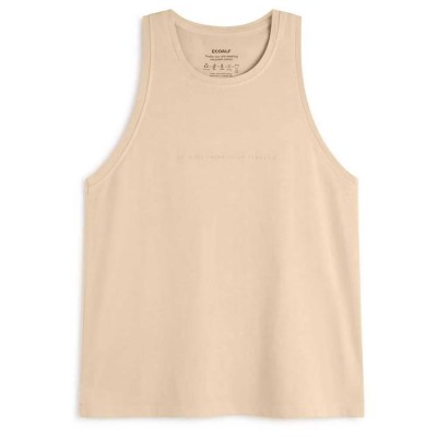 тениска,дамски,тениски,ecoalf,sandnes,sleeveless,t,shirt,beige