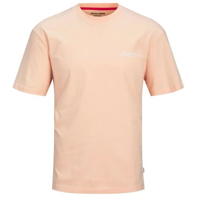 тениска,мъжки,тениски,jack,&,jones,beau,frontprint,short,sleeve,t,shirt,pink,(peach,parfait)