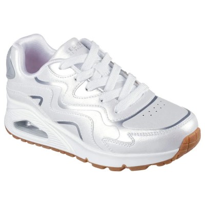 маратонки,детски,маратонки,skechers,uno,gen1,wavy,shimmer,trainers,white,(white,synthetic,silver,trim)