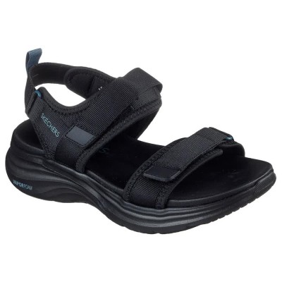 сандали,дамски,сандали,и,чехли,skechers,vapor,foam,laidback,moments,sandals,black,webbing,(black)