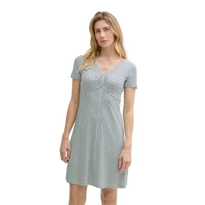 къси,панталони,дамски,поли,и,рокли,tom,tailor,easy,jersey,short,sleeve,short,dress,white
